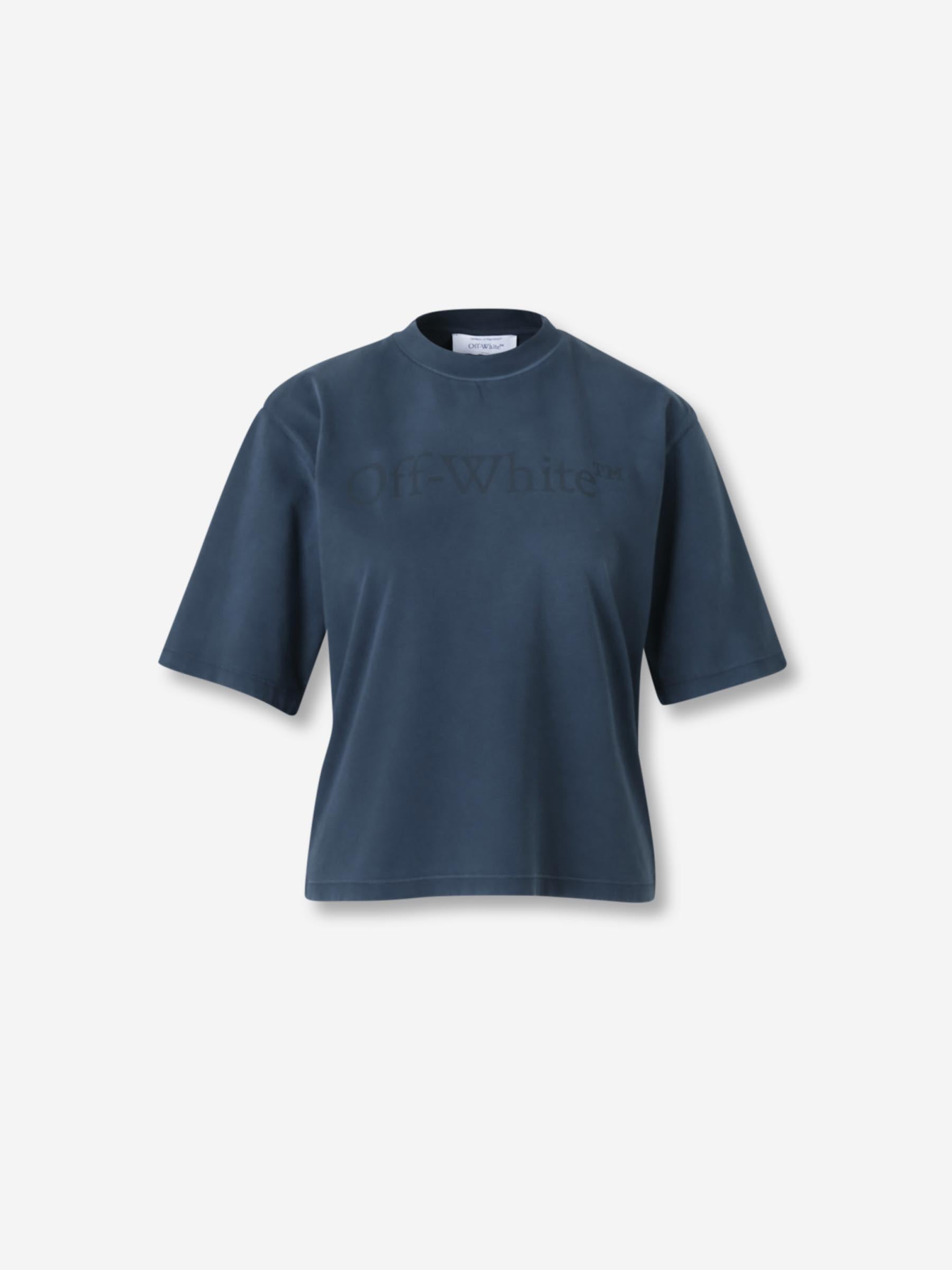 Off-White Mujer Barcelona Camiseta Cuello Redondo color Azul Marino sku 782-001781 01 - Foto 1