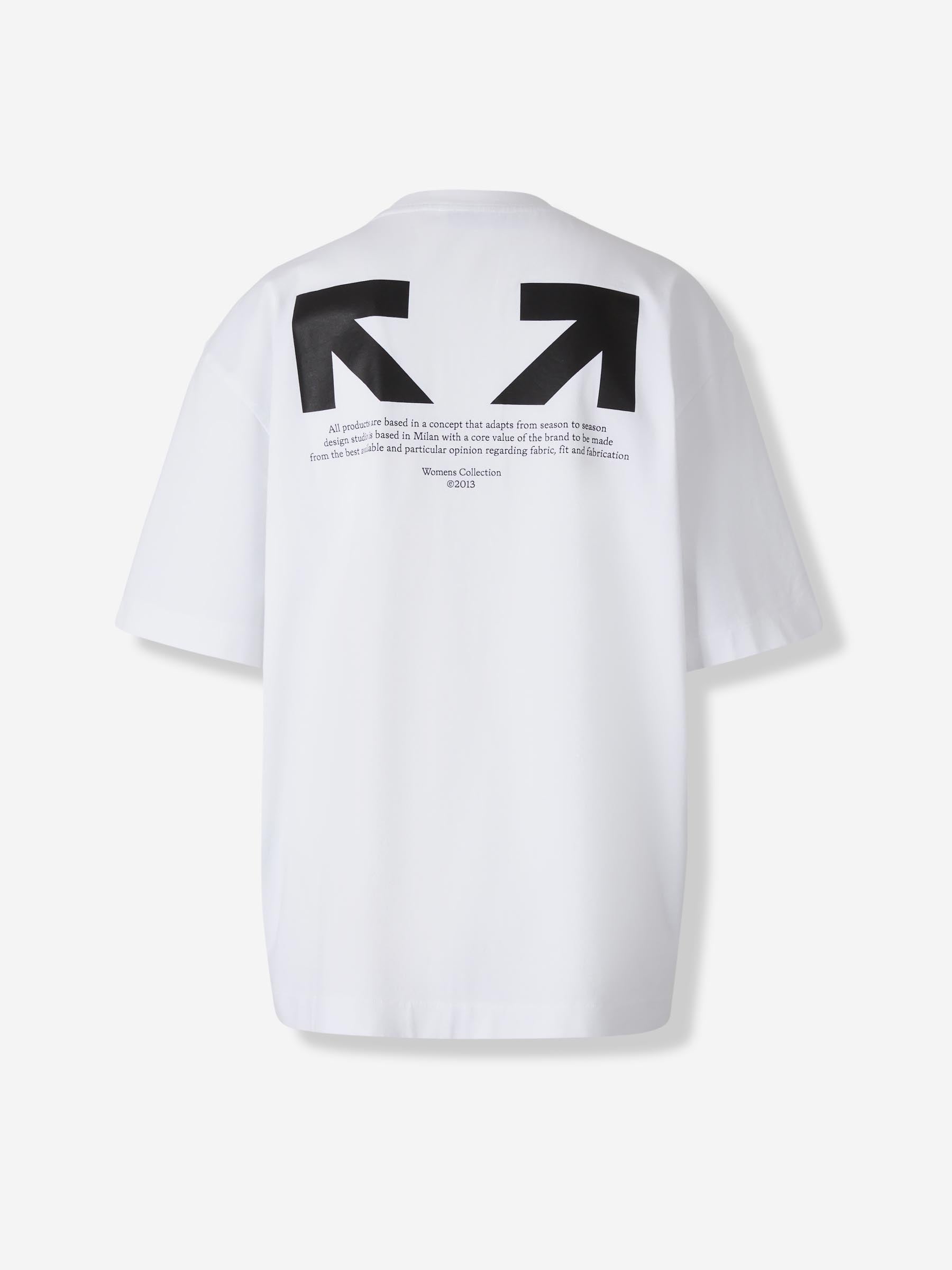 Off-White Mujer Barcelona Camiseta Cuello Redondo color Blanco sku 782-001782 01 - Foto 2