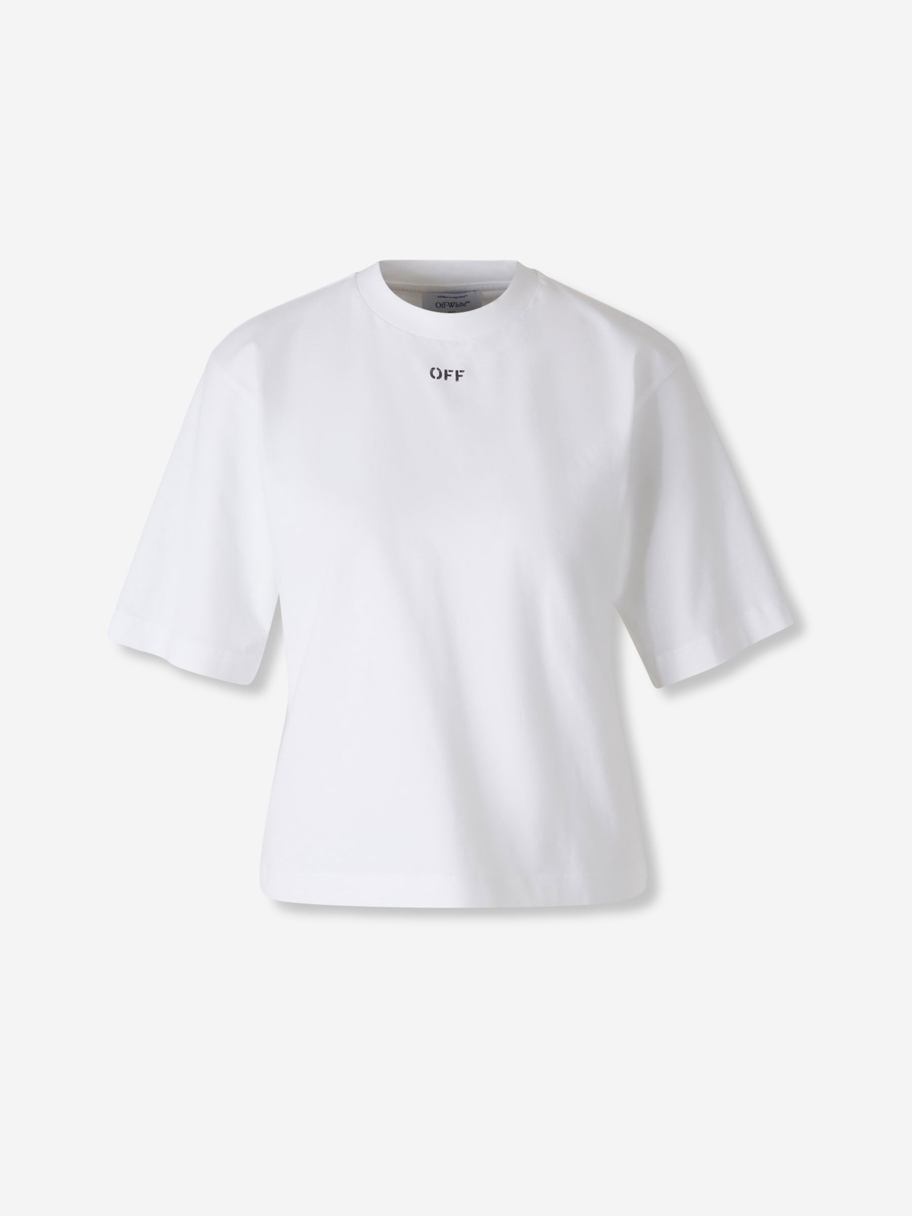 Off-White Mujer Barcelona Camiseta Cuello Redondo color Blanco sku 782-001783 01 - Foto 1