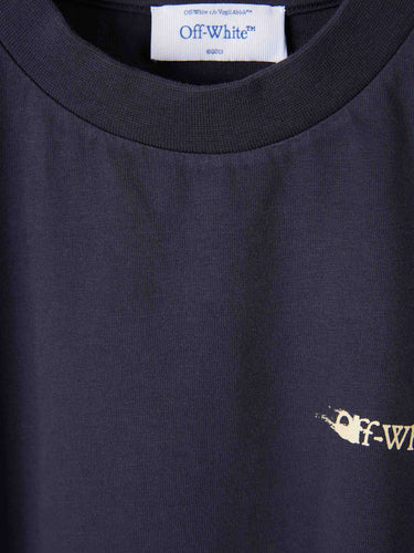 Off-White Mujer Barcelona Camiseta Cuello Redondo color Azul Noche sku 782-001784 01 - Foto 3