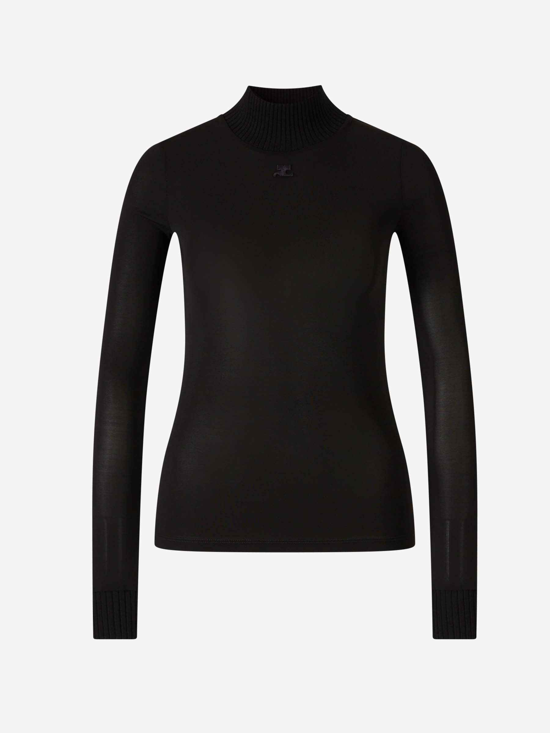 Courrèges Mujer Barcelona Top Cuello Alto color Negro sku 782-001787 01 - Foto 1