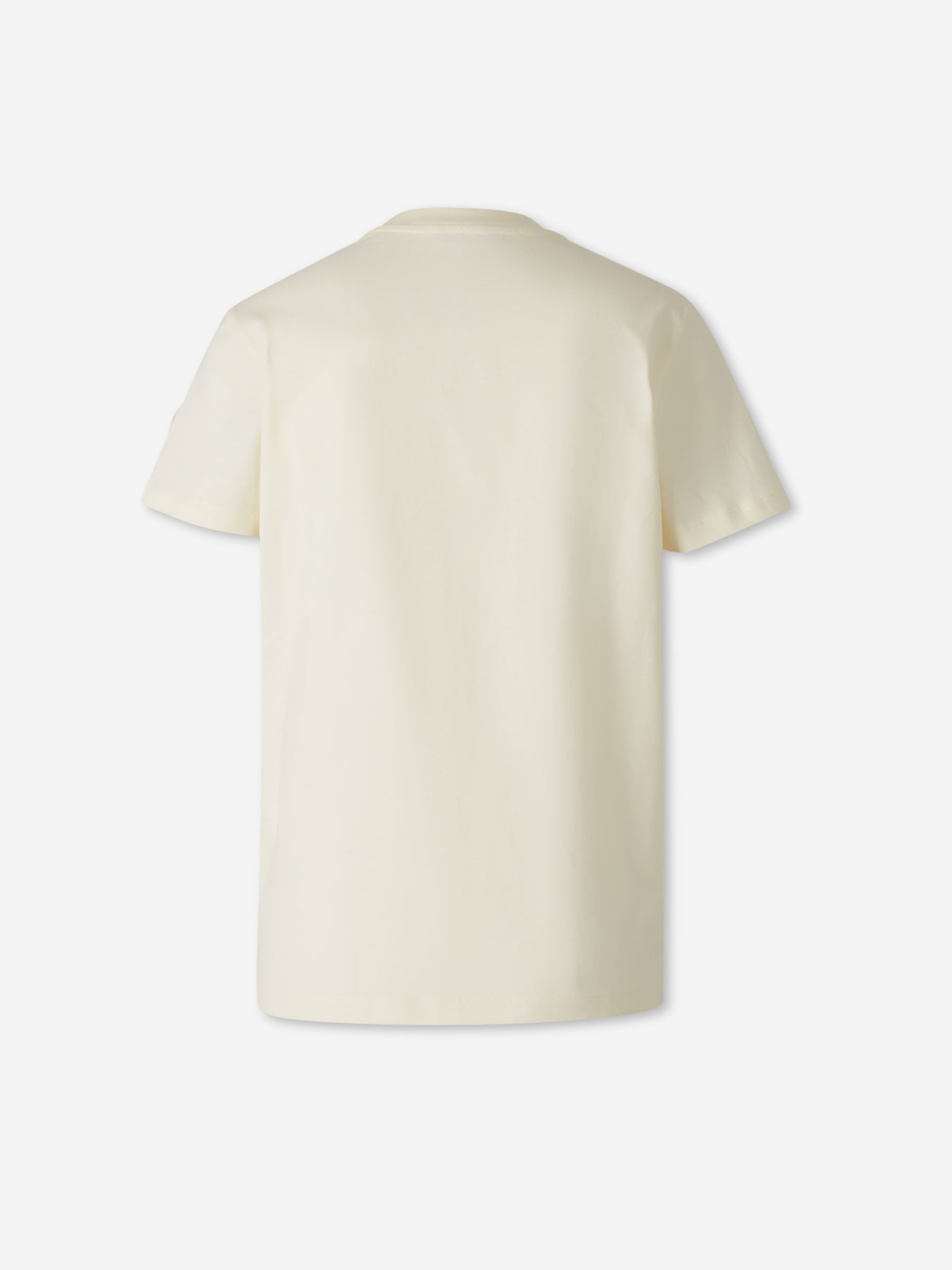 Moncler Mujer Barcelona Camiseta de algodón color Marfil sku 782-001791 01 - Foto 2