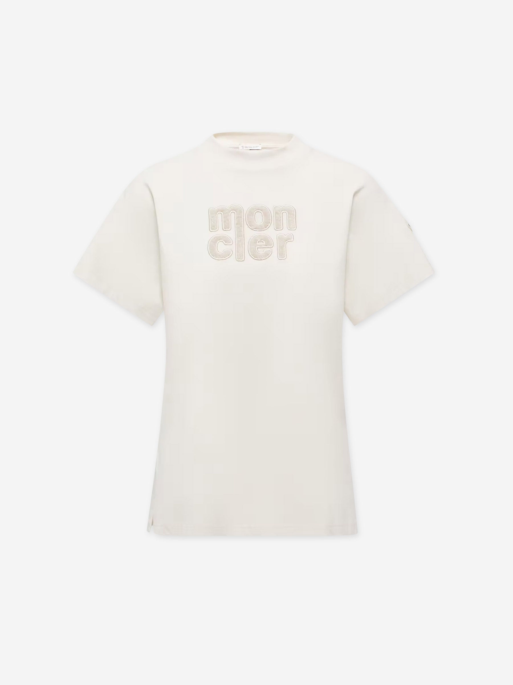 Moncler Mujer Barcelona Camiseta Algodón Logotipo color Blanco sku 782-001792 01 - Foto 1