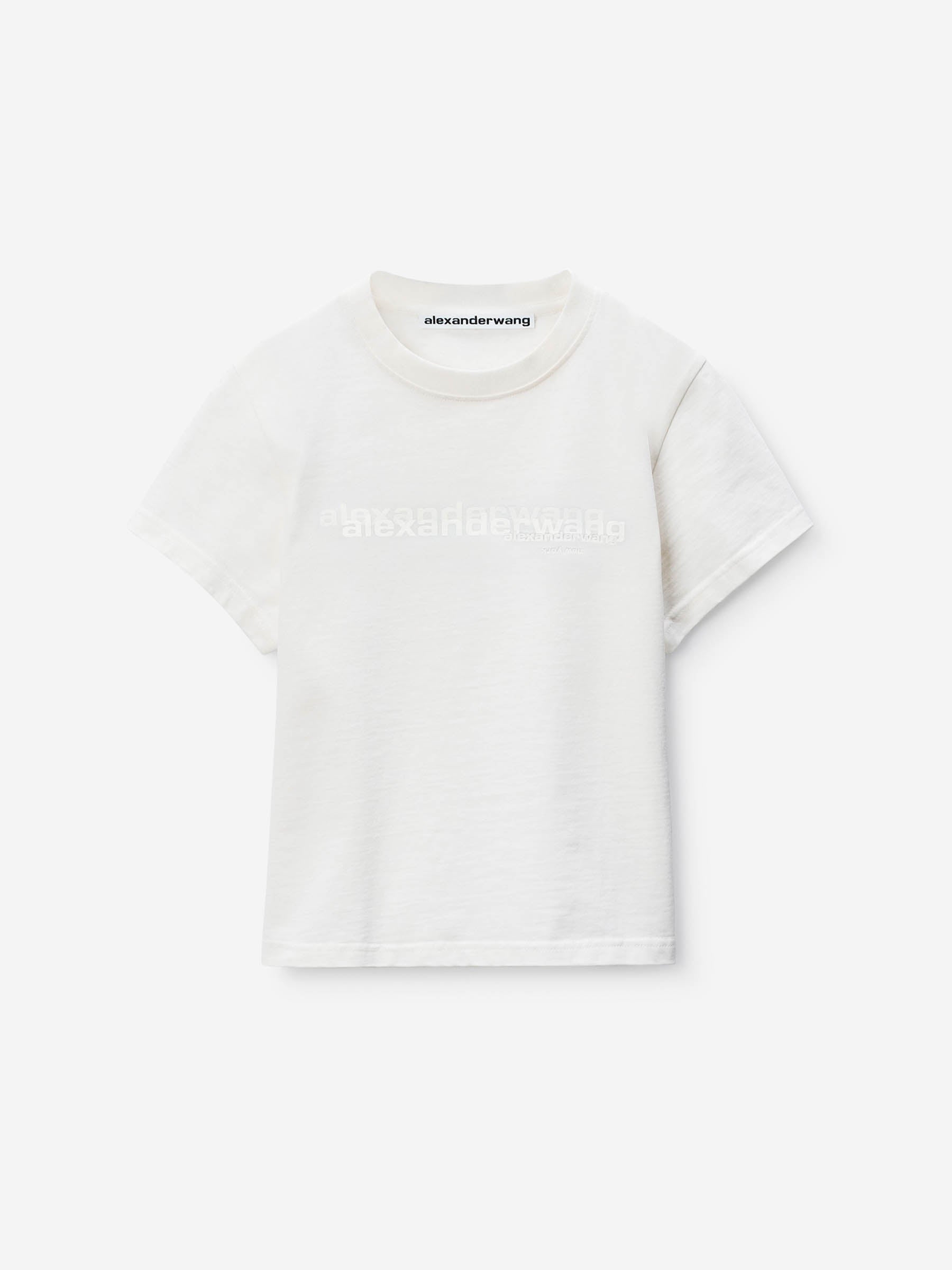 Alexander Wang Mujer Barcelona Camiseta Logo Algodón color Blanco sku 782-001795 01 - Foto 1