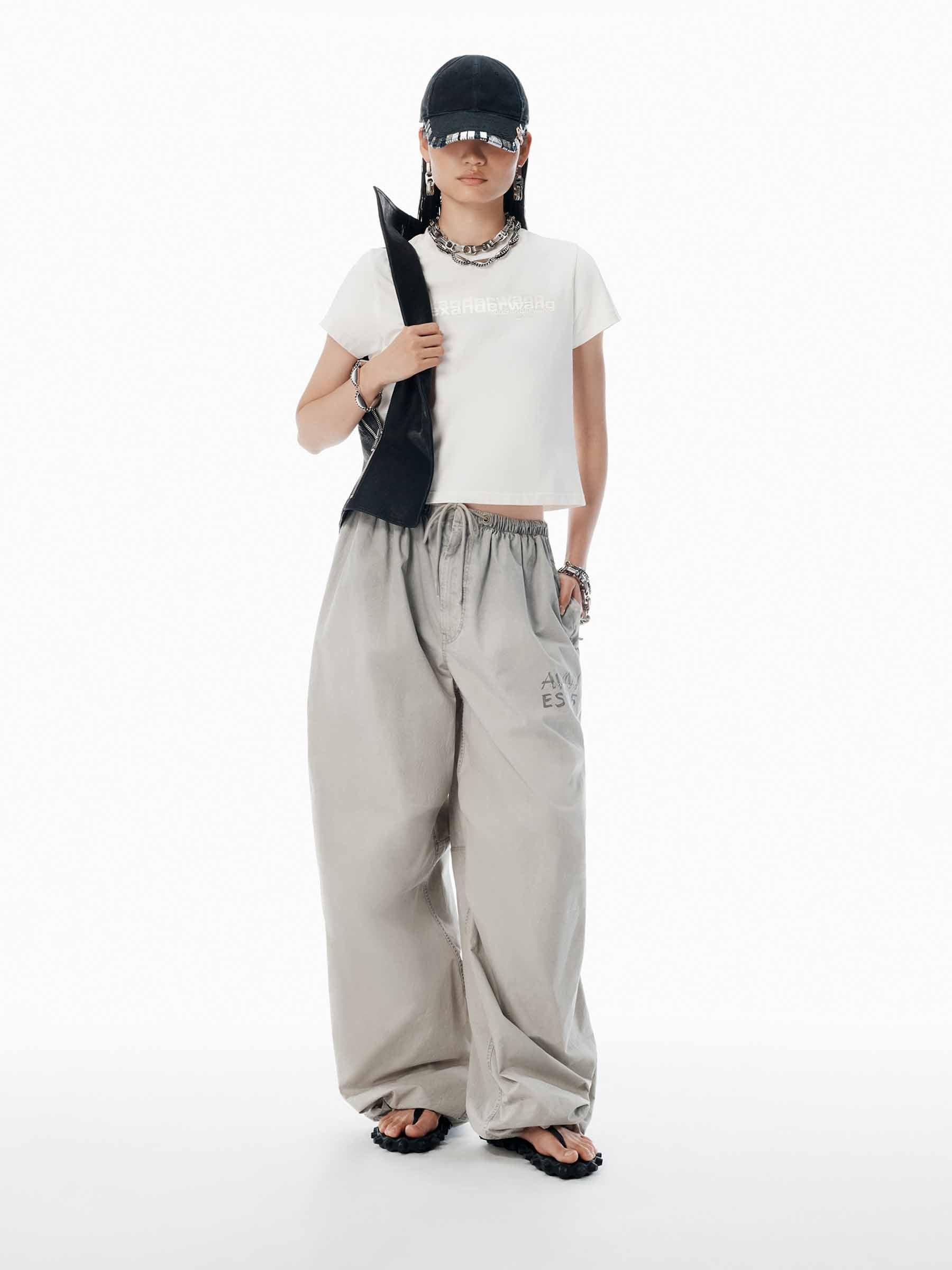 Alexander Wang Mujer Barcelona Camiseta Logo Algodón color Blanco sku 782-001795 01 - Foto 2