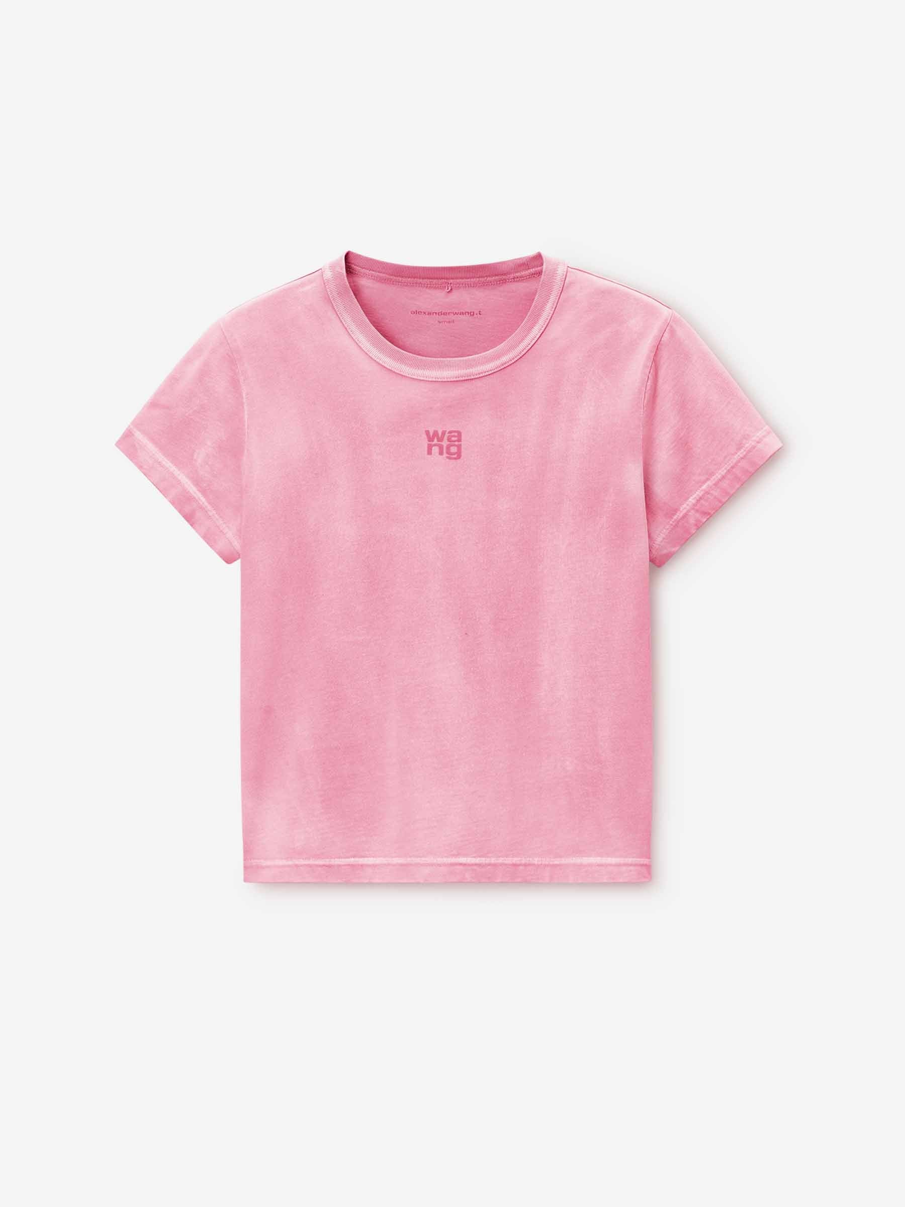 Alexander Wang Mujer Barcelona Camiseta Logotipo Algodón color Rosa sku 782-001796 02 - Foto 1