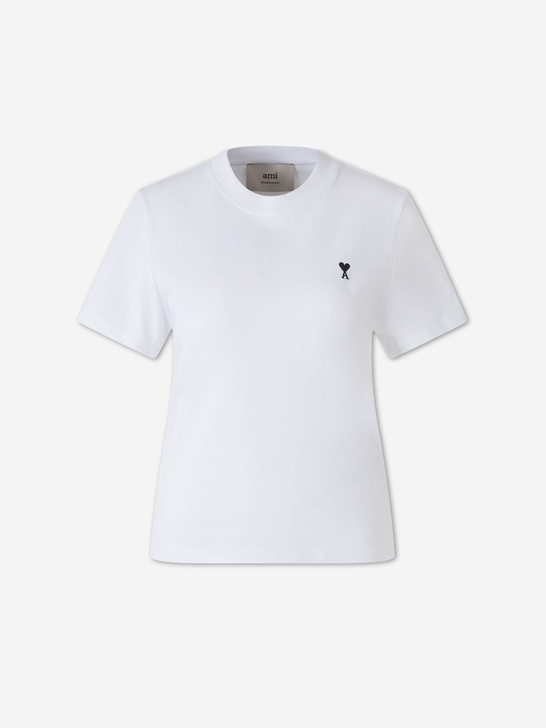 Ami Paris Mujer Barcelona Camiseta de algodón color Blanco sku 782-001801 01 - Foto 1