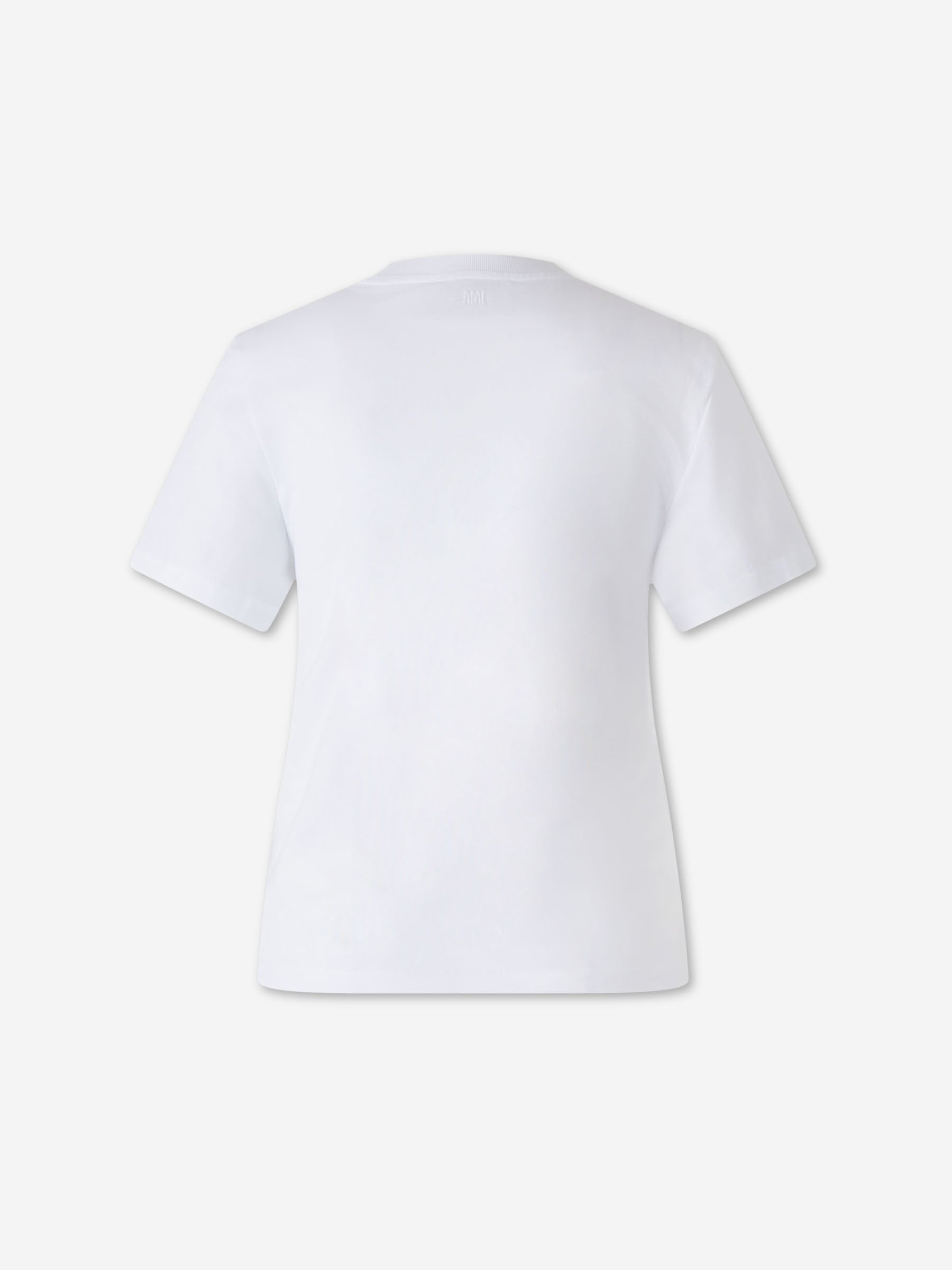 Ami Paris Mujer Barcelona Camiseta de algodón color Blanco sku 782-001801 01 - Foto 2