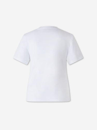 Ami Paris Mujer Barcelona Camiseta de algodón color Blanco sku 782-001801 01 - Foto 2