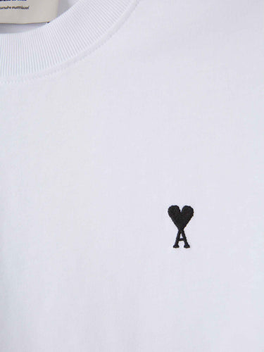 Ami Paris Mujer Barcelona Camiseta de algodón color Blanco sku 782-001801 01 - Foto 3