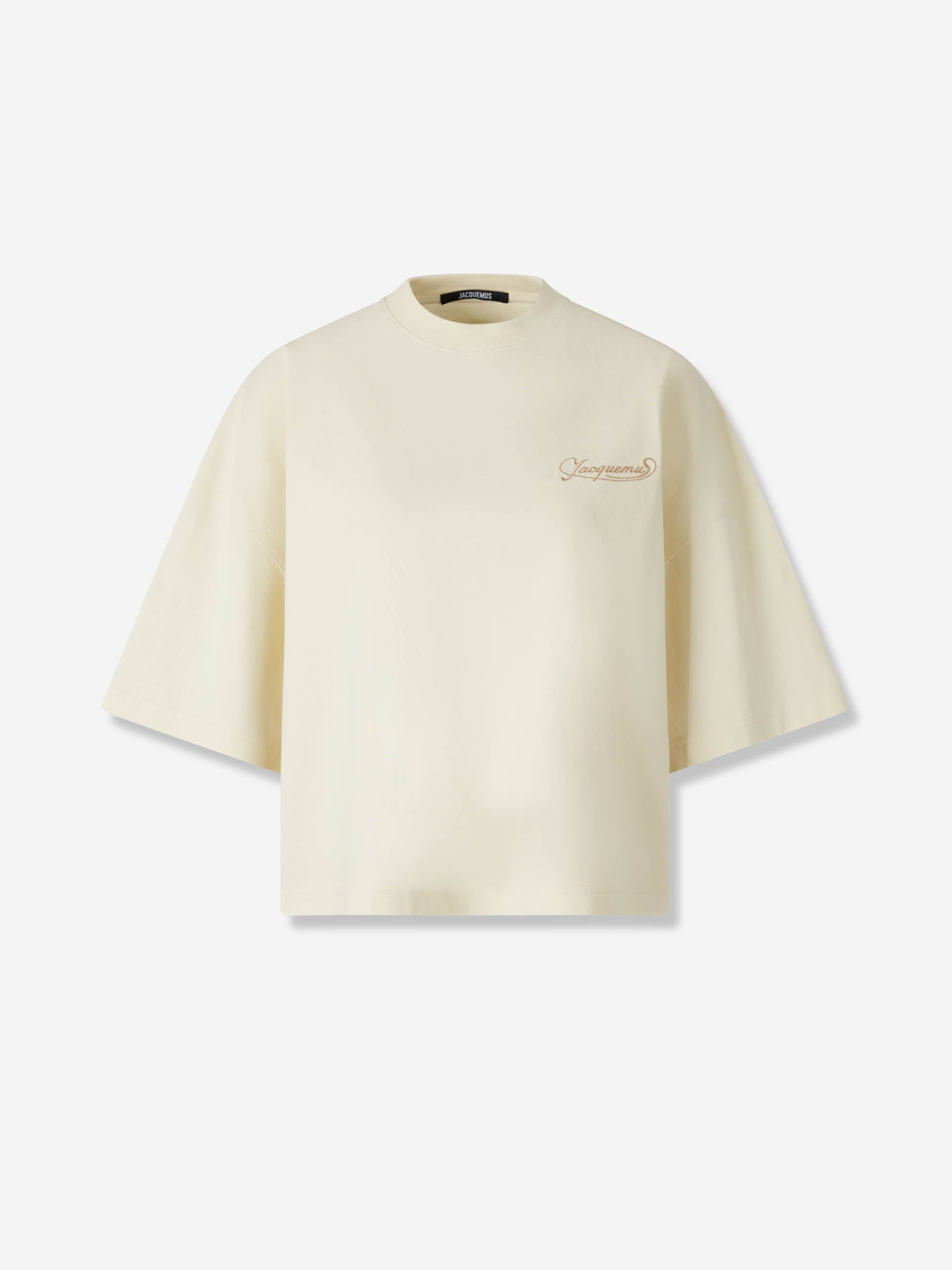 Jacquemus Mujer Barcelona Camiseta Cuello Redondo color Amarillo Claro sku 782-001813 01 - Foto 1