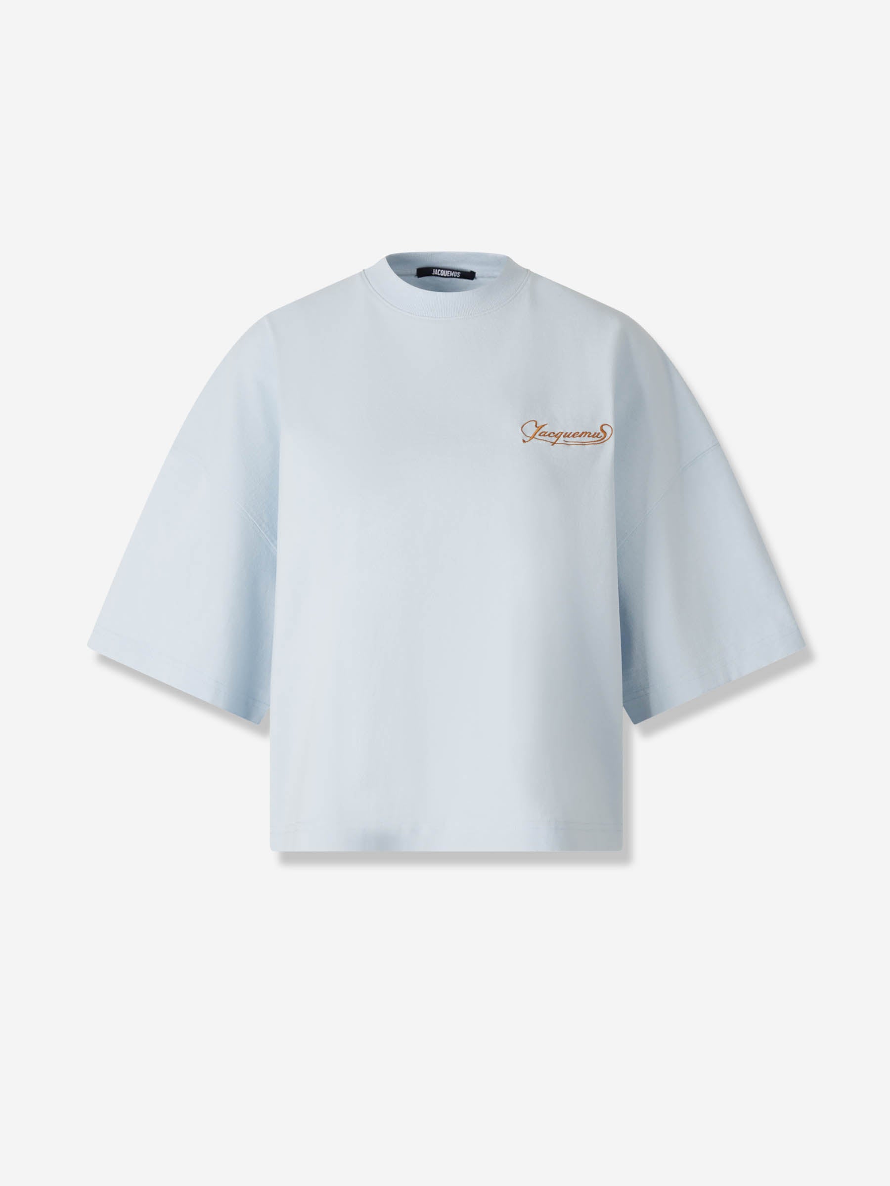 Jacquemus Mujer Barcelona Camiseta Cuello Redondo color Azul Celeste sku 782-001813 02 - Foto 1
