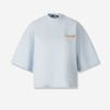 Jacquemus Mujer Barcelona Camiseta Cuello Redondo color Azul Celeste sku 782-001813 02 - Foto 1