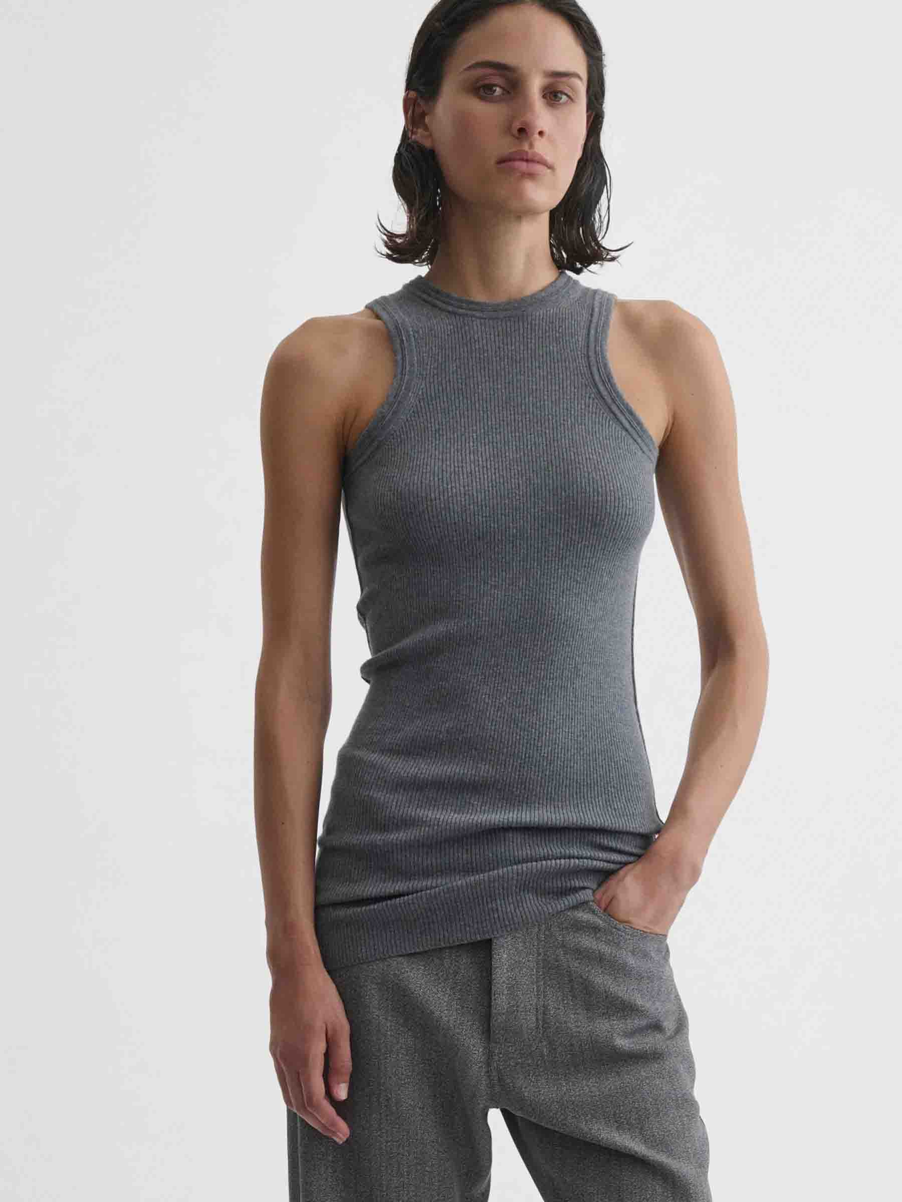 Phoebe Philo Mujer Barcelona Camiseta Tirantes color Gris sku 782-001816 01 - Foto 2