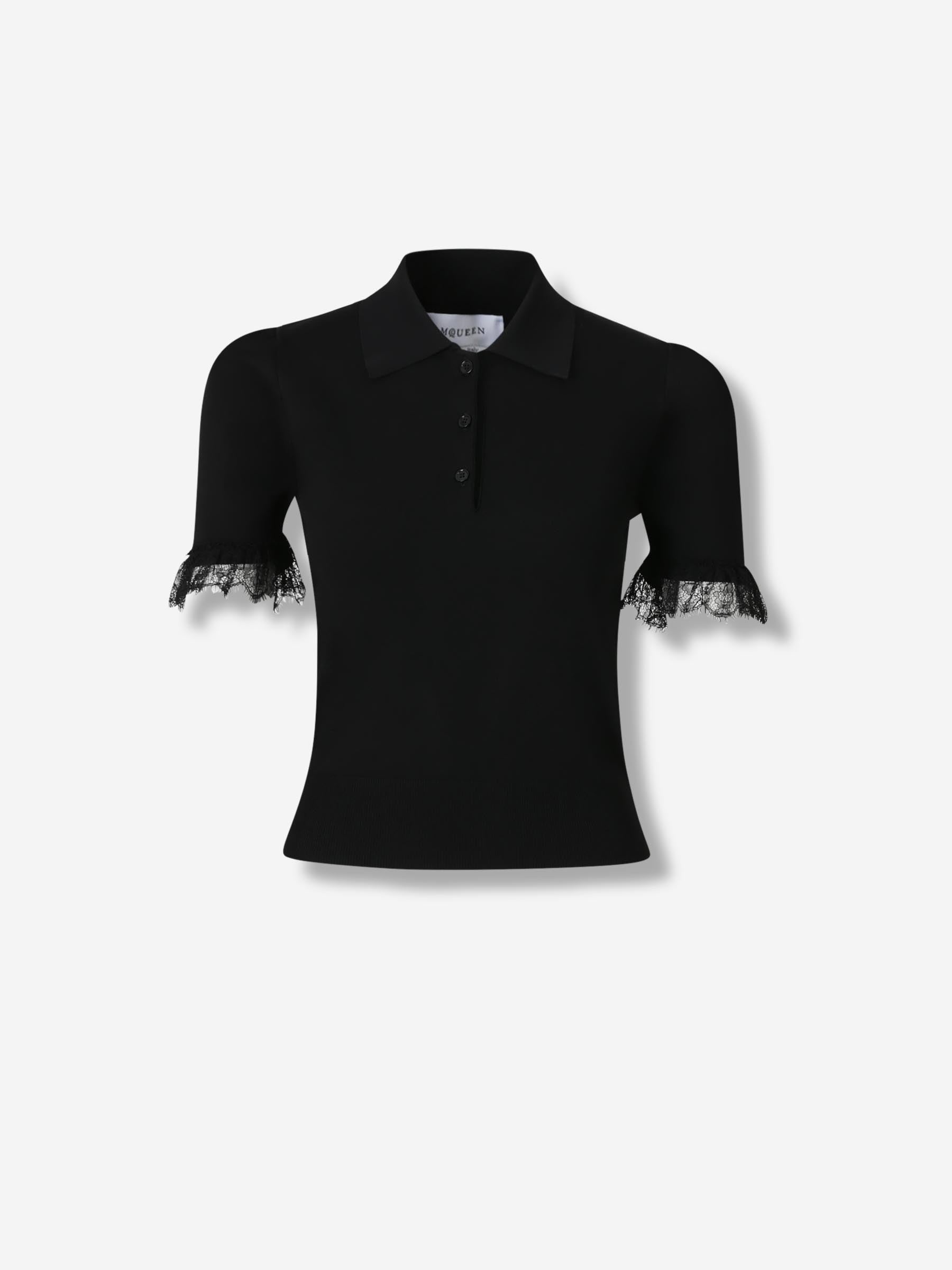 McQueen Mujer Barcelona Polo Punto Encaje color Negro sku 782-001822 01 - Foto 1