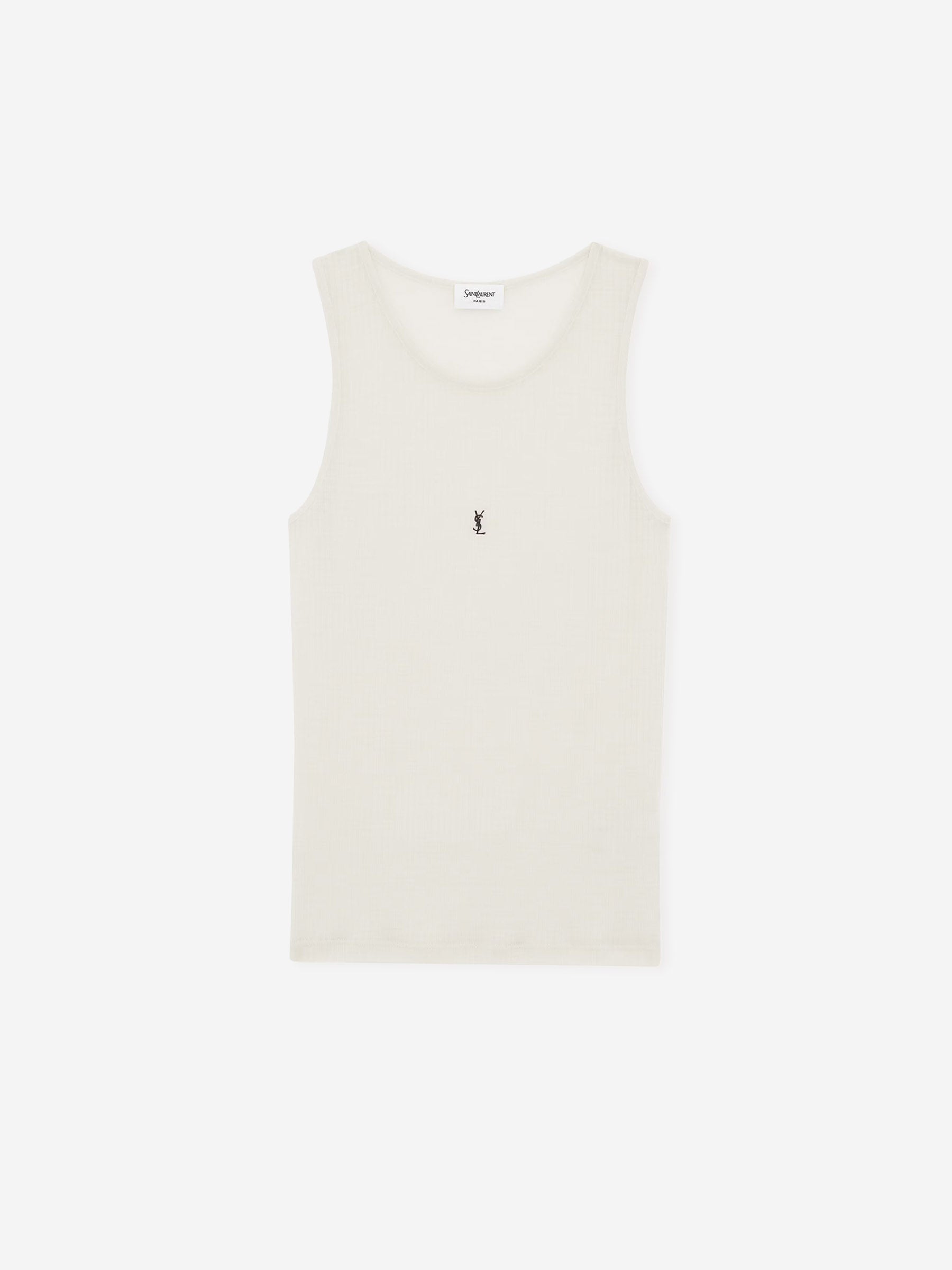 Saint Laurent Mujer Barcelona Top Cassandre color Crema sku 782-001825 01 - Foto 1