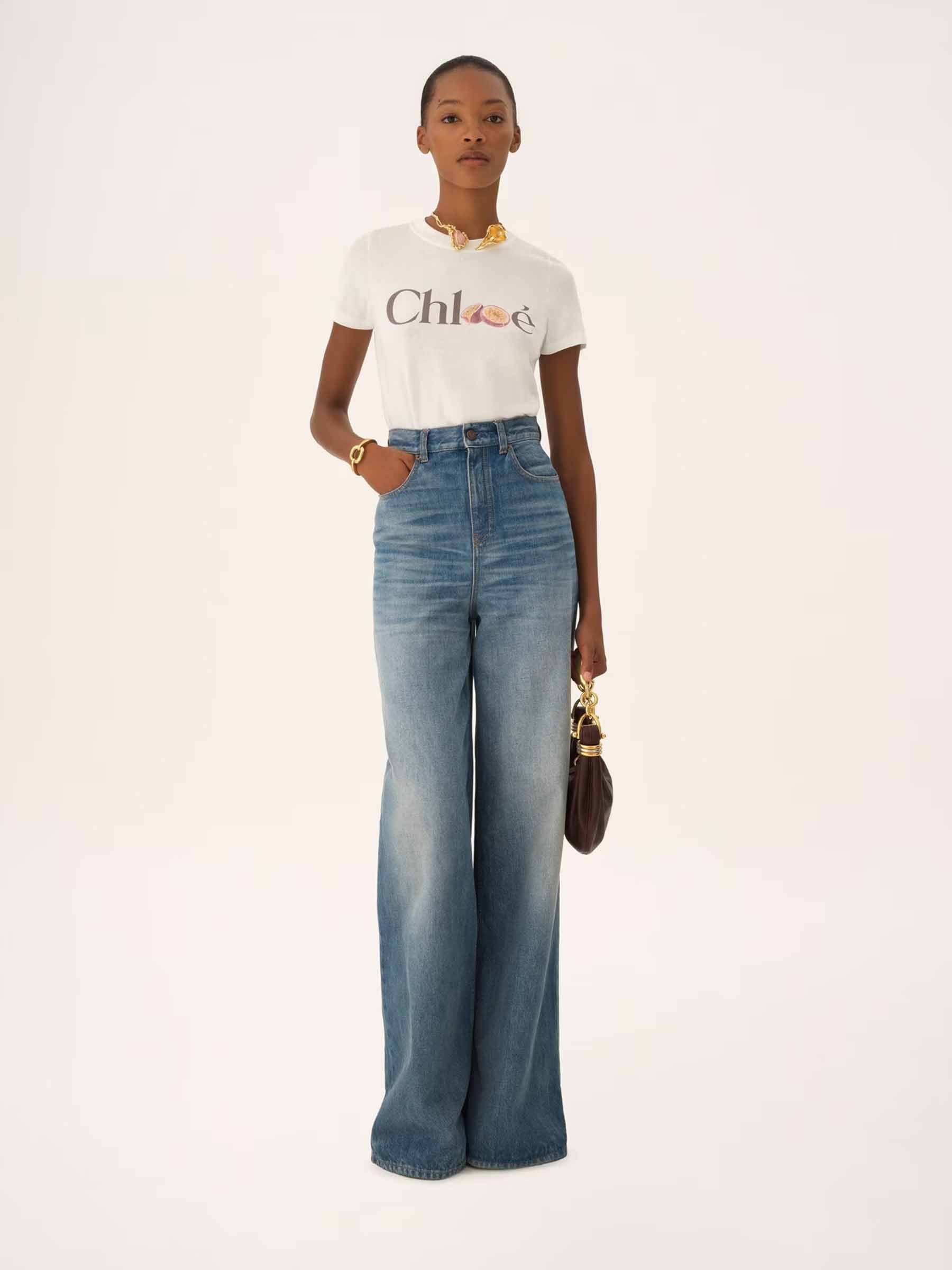 Chloé Mujer Barcelona Camiseta Cuello Redondo color Blanco sku 782-001828 01 - Foto 2