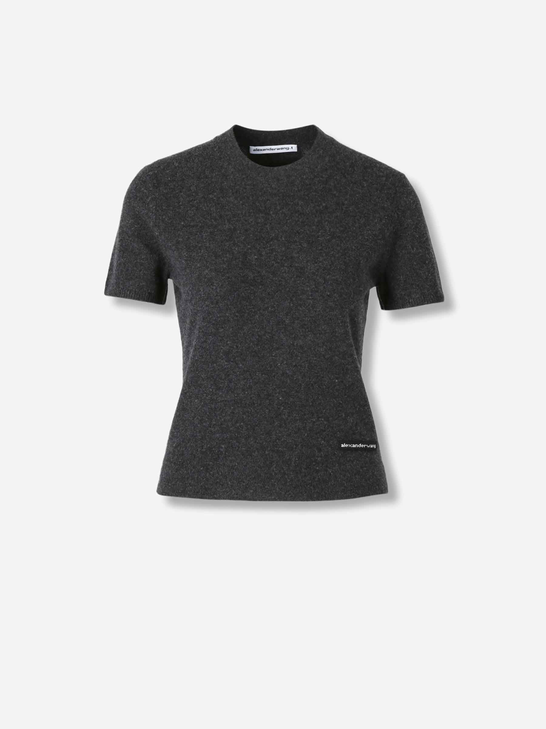 Alexander Wang Mujer Barcelona Camiseta Cropped color Gris Antracita sku 782-001832 01 - Foto 1