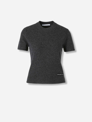 Alexander Wang Mujer Barcelona Camiseta Cropped color Gris Antracita sku 782-001832 01 - Foto 1