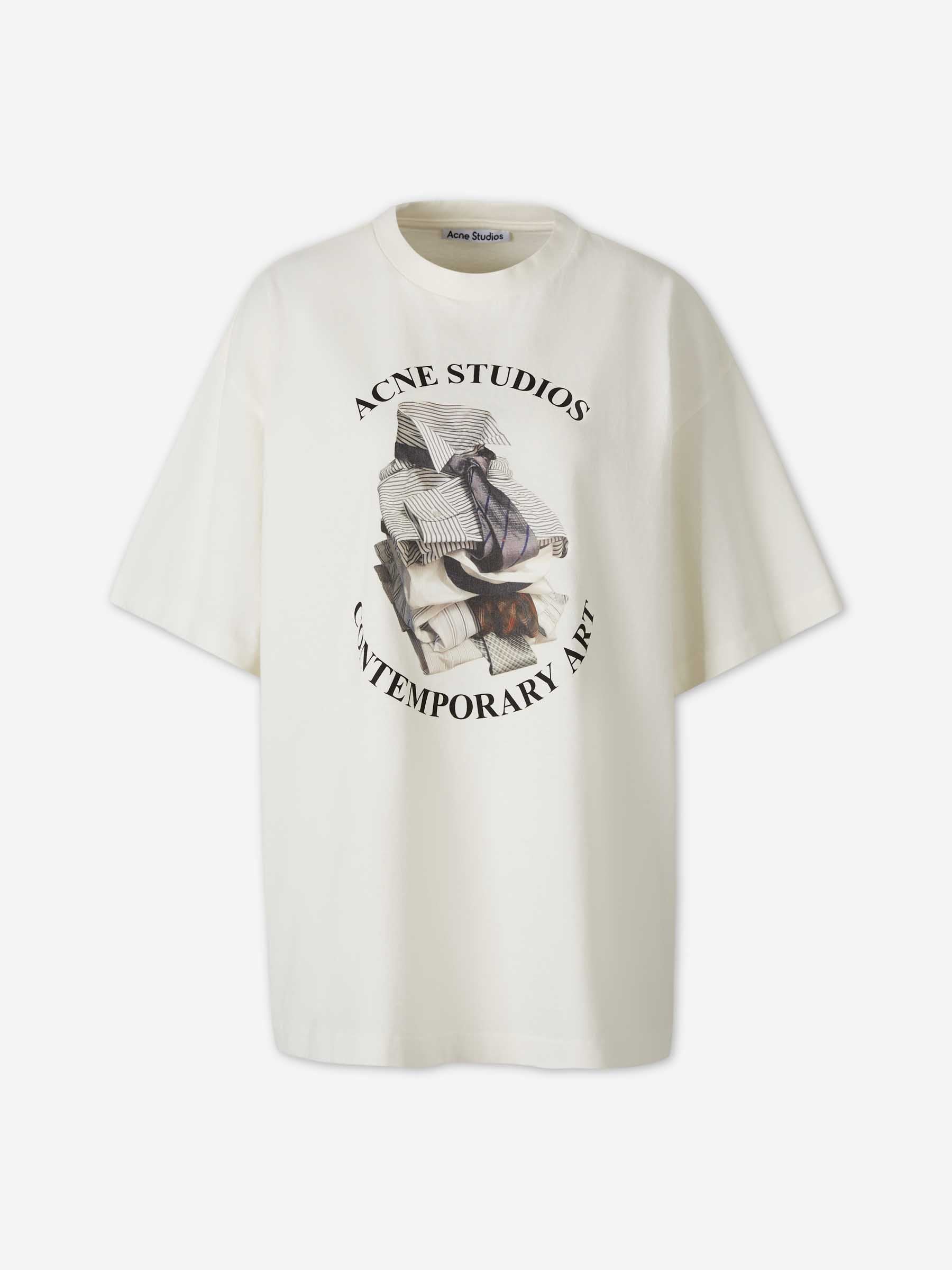 Acne Studios Mujer Barcelona Camiseta Cuello Redondo color Blanco sku 782-001838 01 - Foto 1