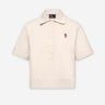 Moncler Grenoble Mujer Barcelona Polo de algodón con parche con logotipo color Beige sku 782-001844 01 - Foto 1