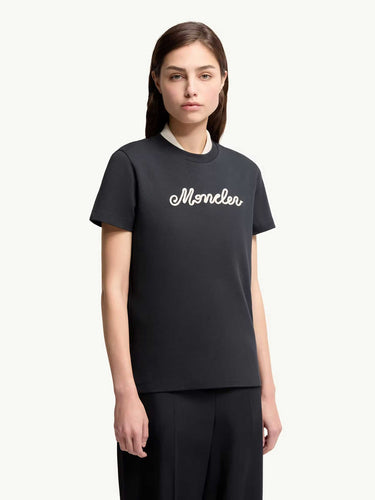 Moncler Mujer Barcelona Camiseta Cuello Redondo color Azul Marino sku 782-001850 01 - Foto 2