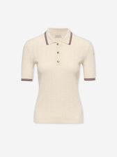 Moncler Mujer Barcelona Polo Punto Algodón color Beige sku 782-001853 01 - Foto 1