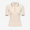 Moncler Mujer Barcelona Polo Punto Algodón color Beige sku 782-001853 01 - Foto 1