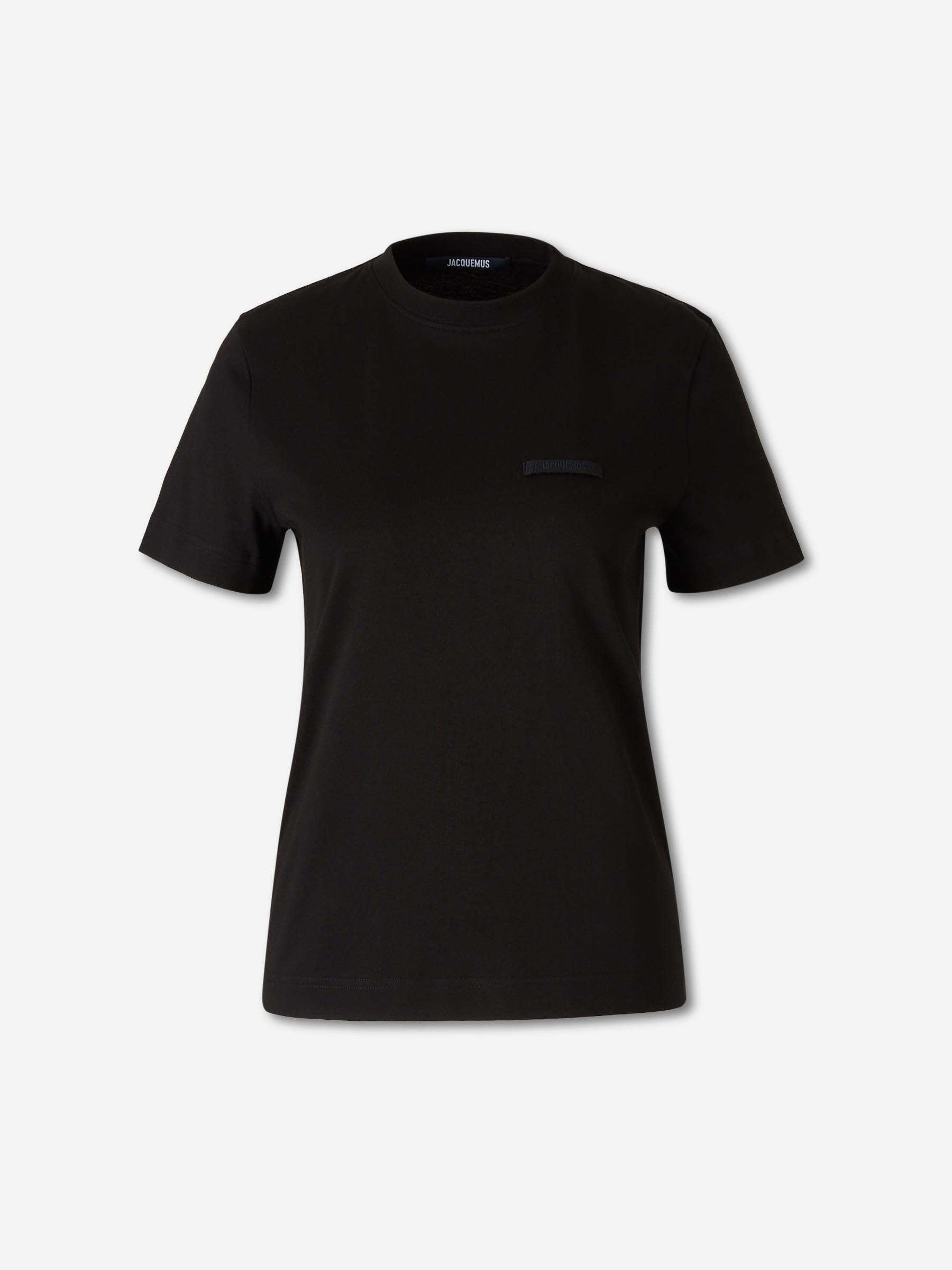 Jacquemus Mujer Barcelona Camiseta Gros Grain color Negro sku 782-001867 02 - Foto 1