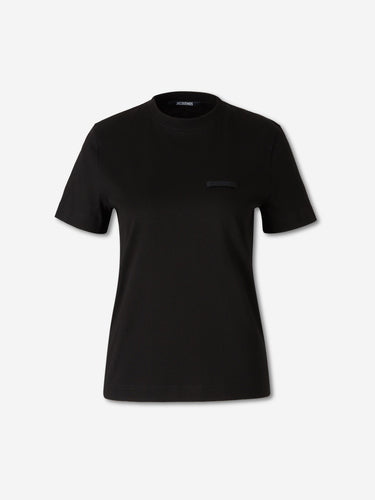 Jacquemus Mujer Barcelona Camiseta Gros Grain color Negro sku 782-001867 02 - Foto 1