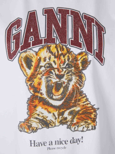 Ganni Mujer Barcelona Camiseta Baby Tiger color Blanco sku 782-001869 01 - Foto 4