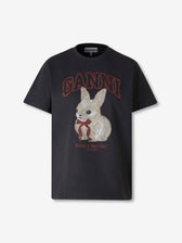Ganni Mujer Barcelona Camiseta Cuello Redondo color Gris Antracita sku 782-001870 01 - Foto 1