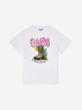 Ganni Mujer Barcelona Camiseta Cuello Redondo color Blanco sku 782-001871 01 - Foto 1