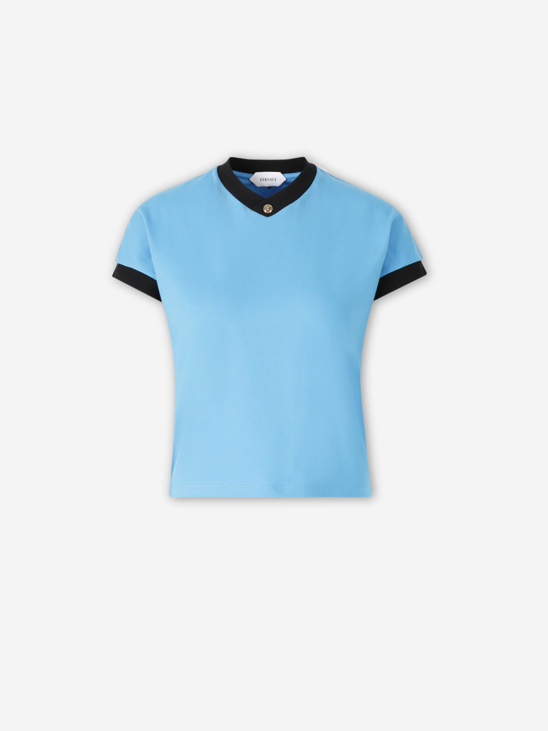 Versace Mujer Barcelona Camiseta Manga Corta color Azul sku 782-001879 03 - Foto 1