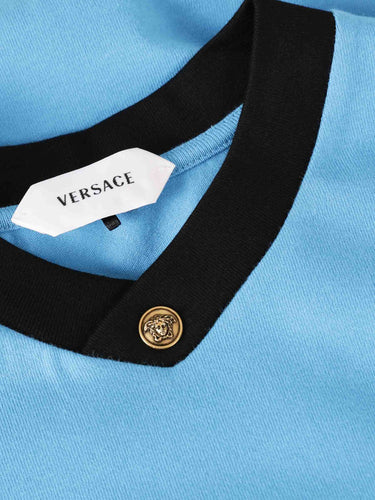 Versace Mujer Barcelona Camiseta Manga Corta color Azul sku 782-001879 03 - Foto 3