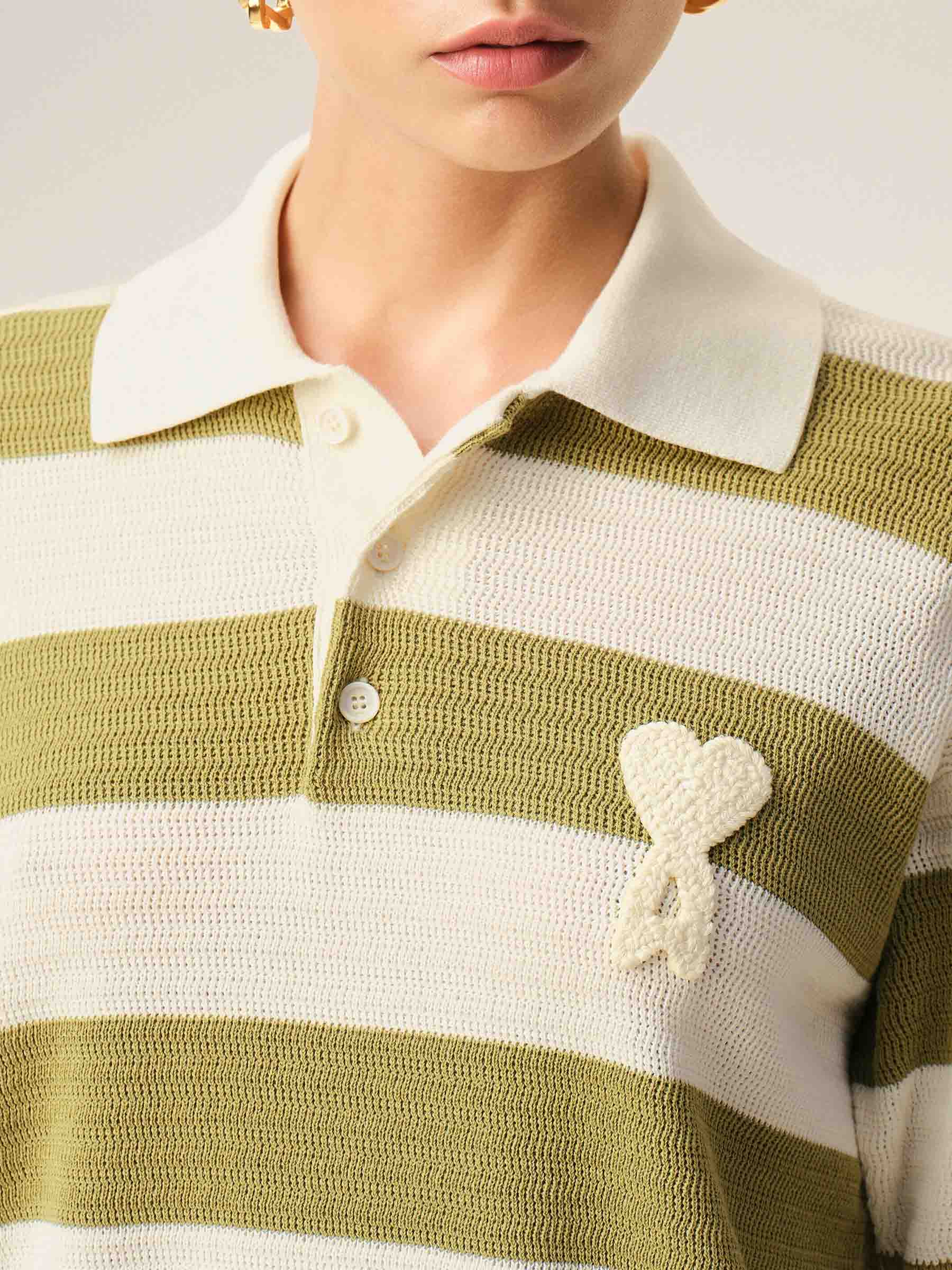 Ami Paris – Knitted Polo Shirt Mujer 782-001881 01