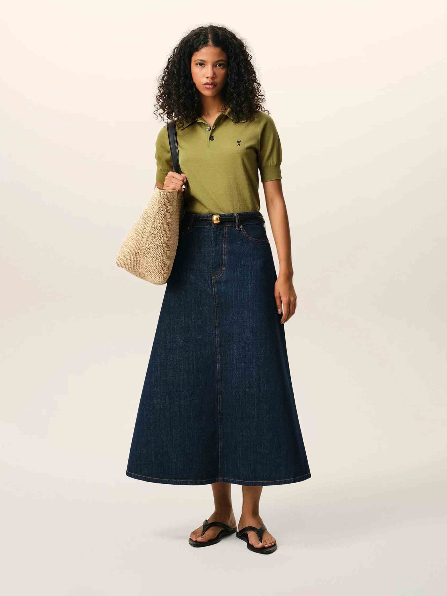 Ami Paris Mujer Barcelona Polo Manga Corta color Verde sku 782-001882 01 - Foto 2