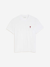 Ami Paris Mujer Barcelona Camiseta Logo Algodón color Blanco sku 782-001885 01 - Foto 1
