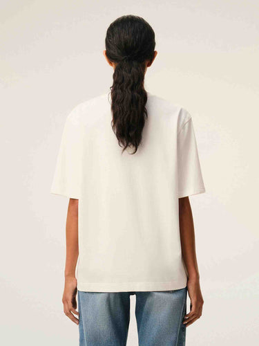 Ami Paris Mujer Barcelona Camiseta Manga Corta de jersey de algodón grueso color Blanco sku 782-001887 01 - Foto 3