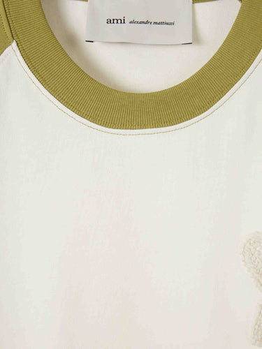 Ami Paris Mujer Barcelona Camiseta Cuello Redondo color Verde sku 782-001888 01 - Foto 2