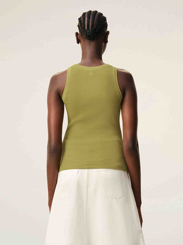 Ami Paris Mujer Barcelona Top Ami de Cœur color Verde sku 782-001889 03 - Foto 3