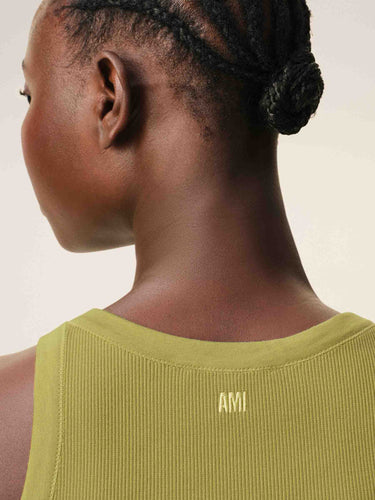 Ami Paris Mujer Barcelona Top Ami de Cœur color Verde sku 782-001889 03 - Foto 4