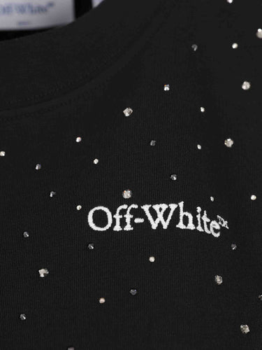 Off-White Mujer Barcelona Camiseta Cuello Redondo color Negro sku 782-001892 01 - Foto 3