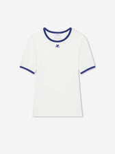 Courrèges Mujer Barcelona Camiseta Cuello Redondo color Blanco sku 782-001895 01 - Foto 1