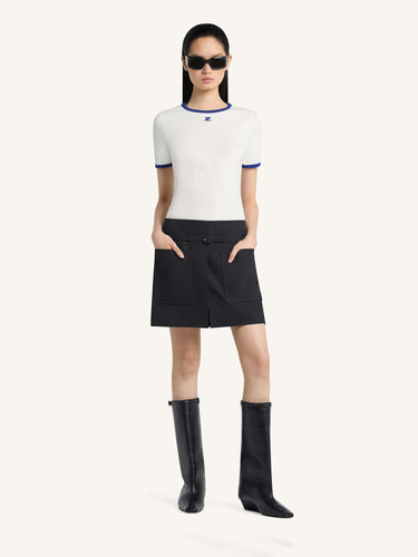 Courrèges Mujer Barcelona Camiseta Cuello Redondo color Blanco sku 782-001895 01 - Foto 2