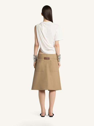 Courrèges Mujer Barcelona Camiseta Asimétrica Twist color Marfil sku 782-001896 01 - Foto 3