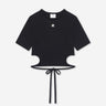 Courrèges Mujer Barcelona Camiseta Con Lazada color Negro sku 782-001897 01 - Foto 1