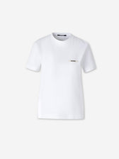 Jacquemus Mujer Barcelona Camiseta Cuelo Redondo color Blanco sku 782-001899 01 - Foto 1