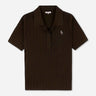 Sporty & Rich Mujer Barcelona Polo Acanalado SRC color Marrón Oscuro sku 782-001906 01 - Foto 1