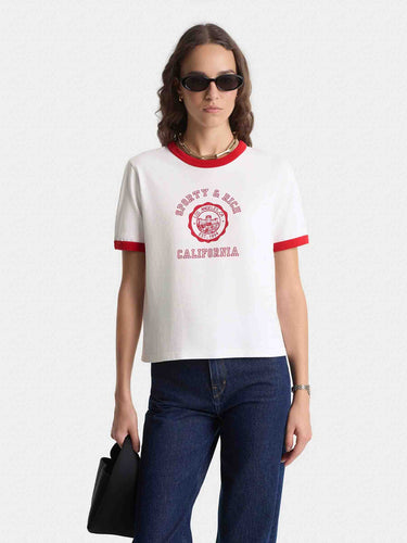 Sporty & Rich Mujer Barcelona Camiseta Logo color Blanco sku 782-001911 01 - Foto 2